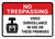 No Trespassing: Video Surveillance in Use On These Premises Landscape - Wall Sign