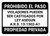 No Trespassing: Private Property Arizona BLACK v2 Spanish Landscape - Wall Sign