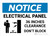 Notice: Electrical Panel 36 in Clearance Do Not Block Landscape - Wall Sign
