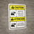 Caution: Watch for Lift Trucks ANSI Bilingual Spanish - Wall Sign