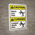 Caution: Watch Your Step With Graphic Bilingual Spanish - Wall Sign