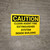 Caution: Clean Agent Fire Extinguisher System Inside Building - Wall Sign