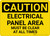 Caution: Electrical Panel Area Must be Clear at All Times - Wall Sign