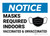 Notice: Mask Required Indoors Vaccinated & Unvaccinated Landscape - Wall Sign
