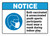 Notice: Both Vaccinated & Unvaccinated Youth Participants Must Wear a Mask ANSI Landscape - Wall Sign