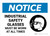 Notice: Industrial Safety Glasses Must Be Worn At All Times with Icon Landscape - Wall Sign