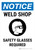 Notice: Weld Shop - Safety Glasses Required with Icon Portrait - Wall Sign