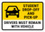 Student Drop-Off & Pick-Up - Drivers Must Remain With Vehicle Landscape - Wall Sign