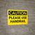 Caution: Please Use Handrail - Wall Sign