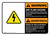 Warning: Arc Flash Hazard - Do Not Operate Controls Without PPE Bilingual Spanish Landscape - Wall Sign