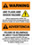 Warning: Arc Flash & Shock Hazard - Follow Requirements in NFPA 70E Bilingual Spanish Portrait - Wall Sign