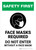 Safety First: Face Masks Required - Do Not Enter Without a Face Mask with Icon Portrait - Wall Sign