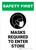 Safety First: Masks Required To Enter Store with Icon Portrait - Wall Sign