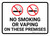 No Smoking Or Vaping In This Premises with Icons Landscape - Wall Sign