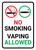 No Smoking - Vaping Allowed Portrait - Wall Sign