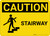 Caution: Stairway With Graphic - Wall Sign