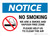 Notice: No Smoking - We Are A Smoke Free Zone with Icon Landscape - Wall Sign