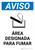 Notice: Designated Smoking Area Spanish Portrait - Wall Sign