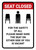 Seat Closed For The Safety Of All Portrait - Wall Sign