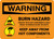 Warning: Burn Hazard - Burn Hazard - Keep Away From Hot Components Landscape - Wall Sign