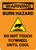 Warning: Burn Hazard - Do Not Touch Flywheel Until Cool Portrait - Wall Sign
