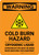 Warning: Cold Burn Hazard - Cryogenic Liquid Portrait - Wall Sign