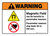 Warning: Magnetic Field Pacemaker Wearers Landscape - Wall Sign