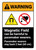Warning: Magnetic Field Pacemaker Wearers 2 feet Portrait - Wall Sign