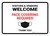 Visitors And Vendors Welcome - Face Covering Required Landscape - Wall Sign