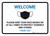 Welcome Please Keep Your Face Masks On At All Times Landscape - Wall Sign