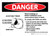 Danger: Wheel Breakage Bench Grinder Guidelines With Diagram Landscape - Wall Sign