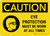 Caution: Eye Protection Must Be Worn At All Times with Icon Landscape - Wall Sign