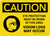 Caution: Eye Protection Must be Worn In This Area - Vision Loss May Occur with Icon Landscape - Wall Sign