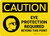 Caution: Eye Protection Required Beyond This Point with Icon Landscape - Wall Sign