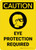 Caution: Eye Protection Required with Icon Portrait - Wall Sign