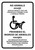 No Animals Except Service Animals Bilingual Spanish with Icon Portrait - Wall Sign