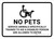 No Pets Service Animals Trained to Aid a Disabled Are Allowed Landscape - Wall Sign