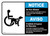 Notice: No Pets Allowed Service Animals Are Welcome Bilingual Spanish ANSI Landscape - Wall Sign