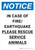 Notice: In Case of Fire/Earthquake Rescue Service Animals Portrait - Wall Sign