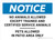 Notice: No Animals Allowed Except Trained Service Animals - Pets Allowed in Patio Area Landscape - Wall Sign