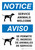 Notice: Service Animals Welcome Bilingual Spanish with Icon Portrait - Wall Sign