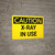 Caution: Radiation X Ray In Use - Wall Sign