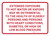 Extended Exposure to Hot Water or Vapors May Be Detrimental Landscape - Wall Sign