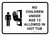 No Children Under Age 12 Allowed In Hot Tub Landscape - Wall Sign