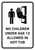 No Children Under Age 12 Allowed In Hot Tub Portrait - Wall Sign