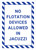 No Flotation Devices Allowed In Jacuzzi Portrait - Wall Sign