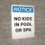 Notice: No Kids In Pool Or Spa Portrait - Wall Sign