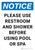 Notice: Please Use Restroom And Shower Before Using Pool or Spa Portrait - Wall Sign
