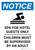 Notice: Spa for Hotel Guests Only Children Must Be Supervised Portrait - Wall Sign