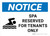 Notice: Spa Reserved for Tenants Only Landscape - Wall Sign